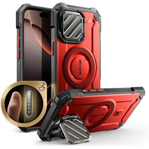imageSUPCASE for iPhone 16 Pro Max Case with Camera Cover Stand UBMag XT Compatible with MagSafe Builtin Kickstand MilitaryGrade Protection Heavy Duty Rugged Magnetic Phone Case BlackRuddy