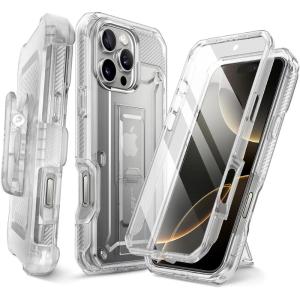 imageSUPCASE for iPhone 16 Pro Max Case with Screen Protector Unicorn Beetle Pro Builtin Stand ampamp BeltClip MilitaryGrade Protection Full Body Heavy Duty Phone Case for iPhone 16 Pro Max BlackClear