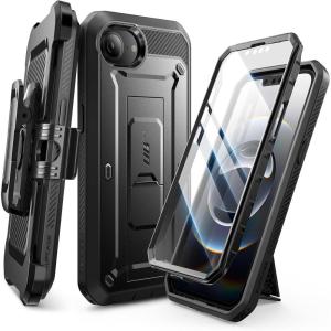 imageSUPCASE for iPhone 16e Case with Screen Protector Unicorn Beetle Pro Builtin Stand ampamp BeltClip MilitaryGrade Protection Full Body Phone Case for iPhone 16e 61 2025 BlackBlack