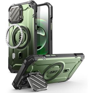 imageSUPCASE for iPhone 16e151413 Case with Camera Cover Stand UBMag XT Compatible with MagSafe Builtin Kickstand MilitaryGrade Protection Heavy Duty Magnetic Case for iPhone 16e 61quot BlackGuldan