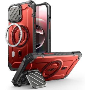 imageSUPCASE for iPhone 16e151413 Case with Camera Cover Stand UBMag XT Compatible with MagSafe Builtin Kickstand MilitaryGrade Protection Heavy Duty Magnetic Case for iPhone 16e 61quot BlackRuddy