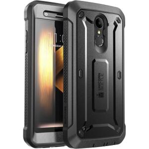 imageSupCase UB PRO Case for LG K30 FullBody Rugged DropProof Case with Builtin Screen Protector and Rotating Belt Clip Holster for LG K30  LG Premier ProLG K10 2018 Release Black
