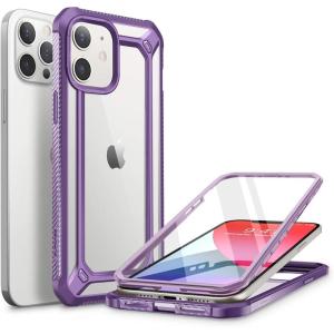 imageSupCase Unicorn Beetle EXO Pro Series Case for iPhone 12  iPhone 12 Pro 2020 Release 61 Inch with Builtin Screen Protector Premium Hybrid Protective Clear Bumper Case BlackPurple