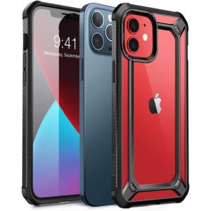 imageSupCase Unicorn Beetle EXO Series Case for iPhone 12  iPhone 12 Pro 2020 Release 61 Inch Premium Hybrid Protective Clear Bumper Case AquaBlack