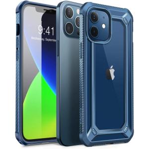 imageSupCase Unicorn Beetle EXO Series Case for iPhone 12  iPhone 12 Pro 2020 Release 61 Inch Premium Hybrid Protective Clear Bumper Case AquaBlue