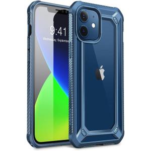 imageSupCase Unicorn Beetle EXO Series Case for iPhone 12 Mini 2020 Release 54 Inch Premium Hybrid Protective Clear Bumper Case BlackBlue