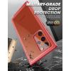 imageSUPCASE for Samsung Galaxy S22 Ultra Case Unicorn Beetle Edge Pro Builtin Screen Protector MilitaryGrade Protection Slim Frame Clear Protective Phone Case for S22 Ultra 5G 2022 WineRed