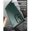 imageSUPCASE for Samsung Galaxy S22 Ultra Case Unicorn Beetle Edge Pro Builtin Screen Protector MilitaryGrade Protection Slim Frame Clear Protective Phone Case for S22 Ultra 5G 2022 WinePeacock