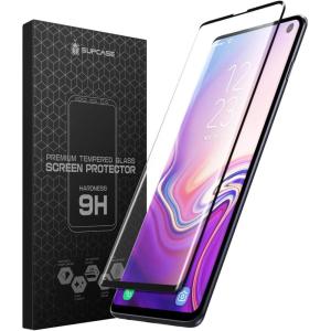 imageSUPCASE 3D Curved Screen Protector for Samsung Galaxy S10 2019 Release Support inScreen Fingerprint ID Bubble Free Case Friendly Galaxy S10 Tempered Glass Screen Protector 1Pack