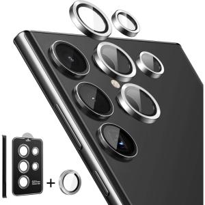 imageSUPCASE Camera Lens Protector Designed for Galaxy S23 Ultra ScratchResistant UltraThin Tempered Glass Camera Lens Screen Protector RedSilver