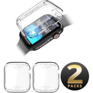 imageSUPCASE TPU Protector Case for Apple Watch Series 6SE54 44mm Builtin Screen Protector Case Soft Clear Case FrostFrost