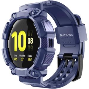 imageSUPCASE Unicorn Beetle Pro Series Case for Galaxy Watch Active 2 Rugged Protective Case with Strap Bands for Galaxy Watch Active 2 44mm 2019 Release BlackNavy