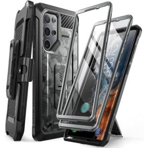 imageSUPCASE for Samsung Galaxy S22 Ultra Case with Stand Unicorn Beetle Pro 2 Front Frames Builtin Screen Protector ampamp BeltClip MilitaryGrade Protection Phone Case for Galaxy S22 Ultra BlackCamouflage Grey