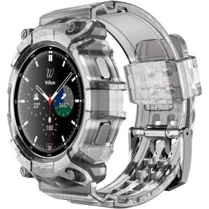 imageSUPCASE for Samsung Galaxy Watch 4 Classic Band with Case 46mm Unicorn Beetle Pro MilitaryGrade Protection Heavy Duty Cover with Adjustable Strap Band for Galaxy Watch 4 Classic BlackFrost Black