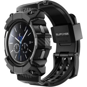 imageSUPCASE for Samsung Galaxy Watch 4 Classic Band with Case 46mm Unicorn Beetle Pro MilitaryGrade Protection Heavy Duty Cover with Adjustable Strap Band for Galaxy Watch 4 Classic BlackBlack