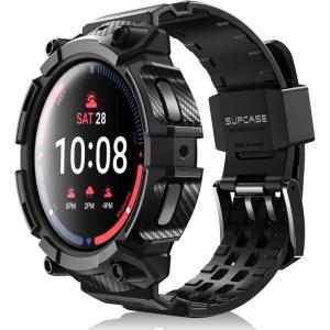 imageSUPCASE for Samsung Galaxy Watch 5 Pro 45mm Band with Case Unicorn Beetle Pro MilitaryGrade Drop Protection AntiScratch Rugged Men Cover with Adjustable Strap Band BlackBlack
