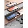 imageSUPCASE Unicorn Beetle Pro Series for Samsung Galaxy A12 Case 2020 Release FullBody Rugged Holster Case with Builtin Screen Protector RuddyMetallic Blue
