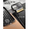 imageSUPCASE Unicorn Beetle Vault Series Case Designed for iPhone 12 Pro Max 2020 Release 67 Inch Slim Protective Wallet Case with Builtin card holder Black