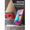 imageSUPCASE for Samsung Galaxy A20A30 Case with Screen Protector Unicorn Beetle Pro Builtin Stand ampamp Belt Clip Heavy Duty FullBody Rugged Shockproof Protective Phone Case for Galaxy A20A30 BlackMetallicRed