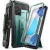 imageSUPCASE Samsung Galaxy A53 5G 2022 Case with Builtin Screen Protector Kickstand Holder Belt Clip Unicorn Beetle Pro 360 Full Body Protection Shockproof Blackpeacock
