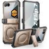 imageSUPCASE for Samsung Galaxy Z Flip 7 Case with Stand ampamp Front Screen Protector Unicorn Beetle Grip Support MagSafe Hinge Protection Full Body MilitaryGrade Rugged Back Phone Cover GuldanDesert