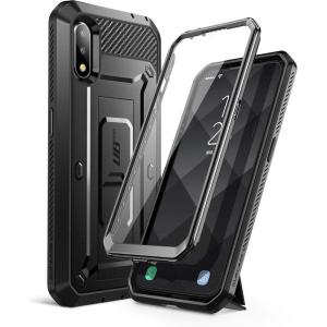 imageSUPCASE Unicorn Beetle Pro Series Case Designed for Samsung Galaxy A01 US Version 2020 Release FullBody Rugged Holster ampamp Kickstand Case with Builtin Screen Protector Black
