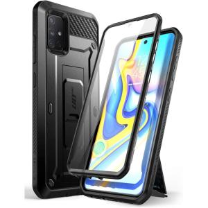 imageSUPCASE Unicorn Beetle Pro Series Designed for Samsung Galaxy A51 5G Case Not Fit Galaxy A51 4G Version FullBody Rugged Holster ampamp Kickstand Case with Builtin Screen Protector BlackBlack