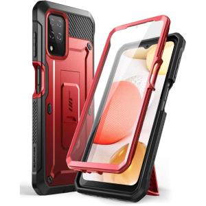 imageSUPCASE Unicorn Beetle Pro Series for Samsung Galaxy A12 Case 2020 Release FullBody Rugged Holster Case with Builtin Screen Protector RuddyRed