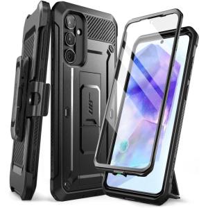 imageSUPCASE Unicorn Beetle Pro for Samsung Galaxy A55 Case with Stand Builtin Screen Protector ampamp Belt Clip MilitaryGrade Protection Kickstand Phone Case for Galaxy A55 5G 2024 Release BlackBlack