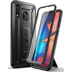 imageSUPCASE for Samsung Galaxy A20A30 Case with Screen Protector Unicorn Beetle Pro Builtin Stand ampamp Belt Clip Heavy Duty FullBody Rugged Shockproof Protective Phone Case for Galaxy A20A30 BlackBlack