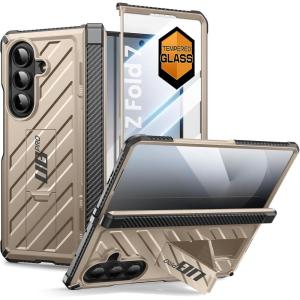 imageSUPCASE for Samsung Galaxy Z Fold 7 Case with Kickstand UB Pro Builtin Tempered Glass Screen Protector Hinge Coverage MilitaryGrade Protection FullBody HeavyDuty Rugged Phone Case RuddyDesert