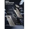 imageSUPCASE for iPhone 15 Pro Case with Stand Unicon Beetle Mag XT Compatible with MagSafe Builtin Camera Cover Kickstand Heavy Duty Rugged Strong Magnetic Phone Case for iPhone 15 Pro BlackGrey TiGray