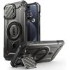 imageSUPCASE for iPhone 15 Pro Case with Stand Unicon Beetle Mag XT Compatible with MagSafe Builtin Camera Cover Kickstand Heavy Duty Rugged Strong Magnetic Phone Case for iPhone 15 Pro BlackBlack