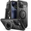 imageSUPCASE for iPhone 15 Pro Case with Stand Unicorn Beetle Pro Mag Builtin Screen Protector ampamp Belt Clip Compatible with MagSafe MilitaryGrade Magnetic Phone Case BlackBlack