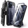 imageSUPCASE for iPhone 15 Pro Case with Stand ampamp BeltClip Unicorn Beetle Pro Builtin Screen Protector MilitaryGrade Drop Protection FullBody Heavy Duty Rugged Phone Case BlackBlue