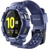 imageSUPCASE for Samsung Galaxy Watch 5 44mm Band with Case Unicorn Beetle Pro MilitaryGrade Drop Protection Rugged Men Cover with Adjustable Strap Band for Samsung Galaxy Watch 5  4 44mm BlackBlue