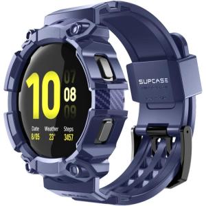 imageSUPCASE for Samsung Galaxy Watch 5 44mm Band with Case Unicorn Beetle Pro MilitaryGrade Drop Protection Rugged Men Cover with Adjustable Strap Band for Samsung Galaxy Watch 5  4 44mm BlackBlue