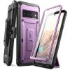 imageSUPCASE Unicorn Beetle Pro FullBody Rugged Holster Case with Builtin Screen Protector for Google Pixel 6 Pro 2021 BlackPurple