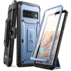 imageSUPCASE Unicorn Beetle Pro FullBody Rugged Holster Case with Builtin Screen Protector for Google Pixel 6 Pro 2021 BlackBlue