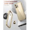 imageSUPCASE UB Edge Pro Case Phone Case for iPhone 13 Pro Max Cerulean  with Screen Protector AntiScratch FullBody Protection Slim Frame Clear Shockproof ProtectiveGold
