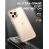 imageSUPCASE Unicorn Beetle Style Series Clear Case for iPhone 13 Pro Max Azure  2021 Release 67 Inch Premium Hybrid ProtectiveTan