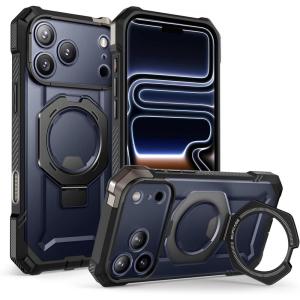 imageSUPCASE for iPhone 17 Pro Max Case with Kickstand Unicorn Beetle Grip Camera Control Cover Compatible with MagSafe MilitaryGrade Drop Protection Heavy Duty Magnetic Phone Case BlackBlack