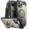 imageSUPCASE for iPhone 15 Pro Max Case with Screen Protector Compatible with MagSafe Builtin Stand ampamp Belt Clip Heavy Duty Shockproof Rugged Magnetic Phone Case for iPhone 15 Pro Max TigrayTiGray