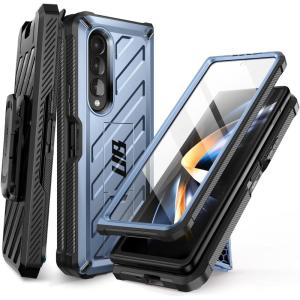 imageSUPCASE for Galaxy Z Fold 4 Case with Stand ampamp BeltClip Unicorn Beetle Builtin Screen Protector MilitaryGrade Drop Protection Heavy Duty Protective Phone Case for Samsung Fold 4 BlackBlue