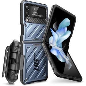 imageSUPCASE for Samsung Samsung Galaxy Z Flip 4 Case with BeltClip Unicorn Beetle Pro AntiScratch MilitaryGrade Protection FullBody Dual Layer Rugged Phone Case for Galaxy Z Flip 4 BlueTilt