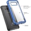imageSUPCASE Samsung Galaxy S8 Active Case Unicorn Beetle Series Premium Hybrid Protective Frost Clear Case for Samsung Galaxy S8 Active 2017 Release Not Fit Regular Galaxy S8S8 Plus FrostNavy