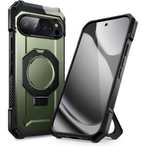 imageSUPCASE for Google Pixel 10 Pro XL Case with Stand Unicorn Beetle Grip Compatible with MagSafe MilitaryGrade Protection Heavy Duty Magnetic Phone Case for Pixel 10 Pro XL 2025 BlackGuldan