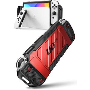 imageSUPCASE for Nintendo Switch OLED Case 2021 Unicorn Beetle Pro MilitaryGrade Protection Ergonomic Design Dockable Integrated Cover Accessories for Nintendo Switch OLEDRuddy