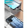 imageSUPCASE Unicorn Beetle Pro Series FullBody Rugged Holster Case with Builtin Screen Protector for 66Inch OnePlus 8T 2020 Metallic Blue