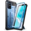 imageSUPCASE Unicorn Beetle Pro Series FullBody Rugged Holster Case with Builtin Screen Protector for 66Inch OnePlus 8T 2020 Metallic Blue